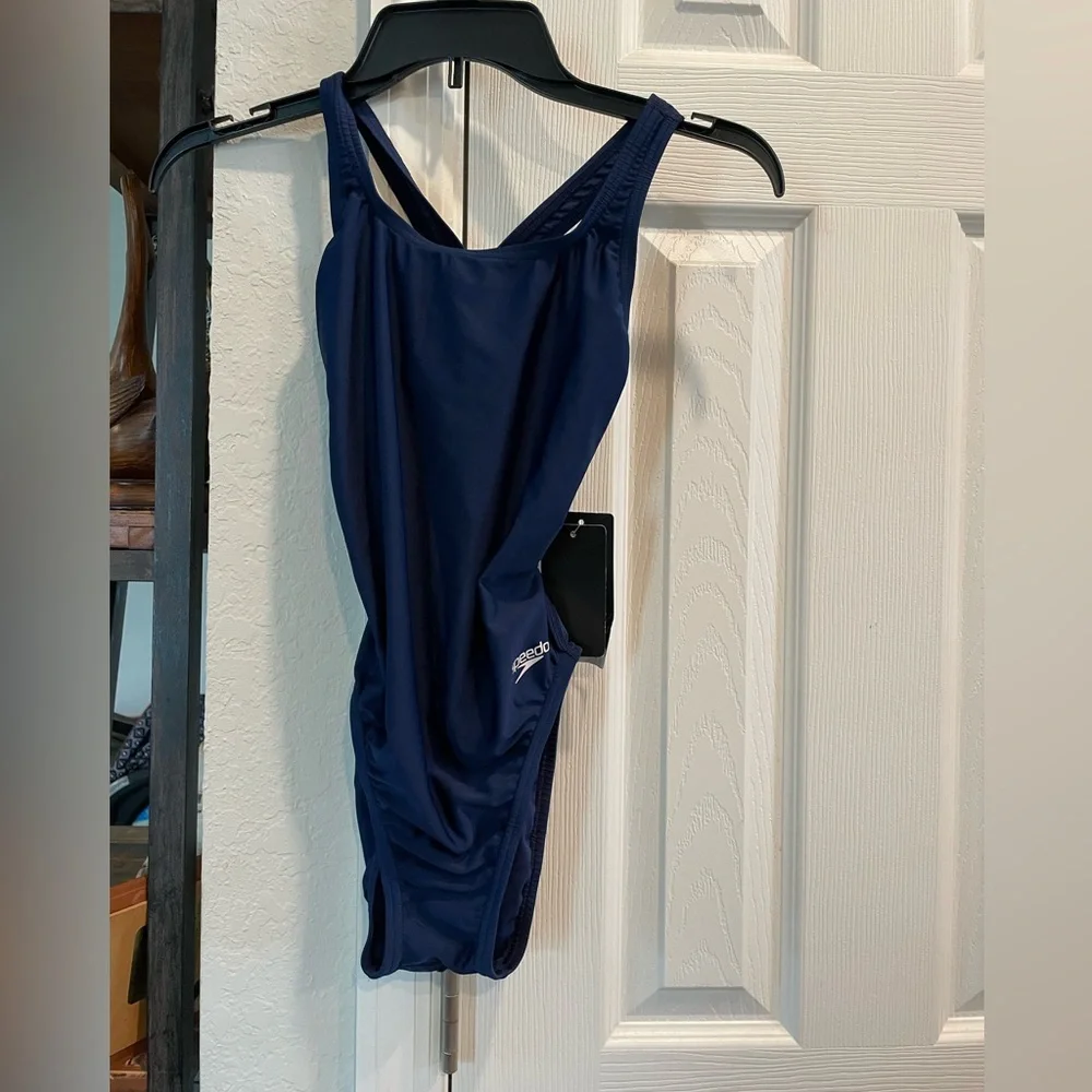 Speedo pro LT Women’s 6/32 Team blue one piece Super pro back Swimsuit New